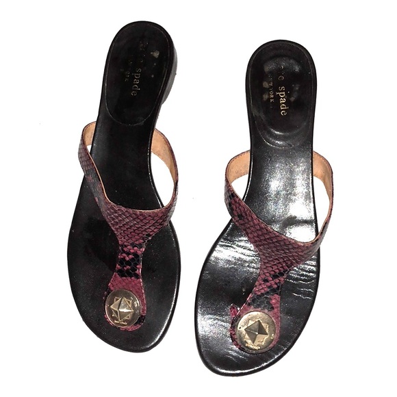 Kate Spade flip flips sz 8 - Picture 1 of 3